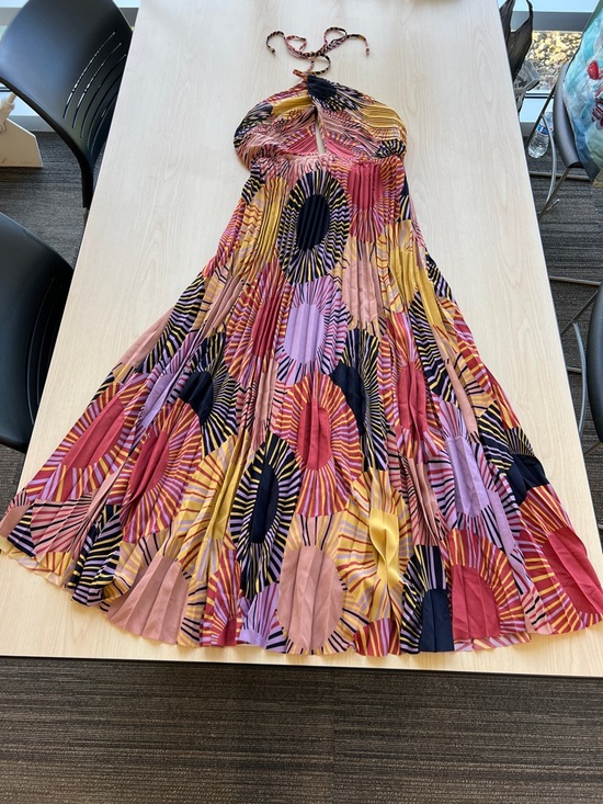 House of Harlow 1960 Dresses & Skirts - House of Harlow geometric artsy colorful halter top open back midi maxi dress M